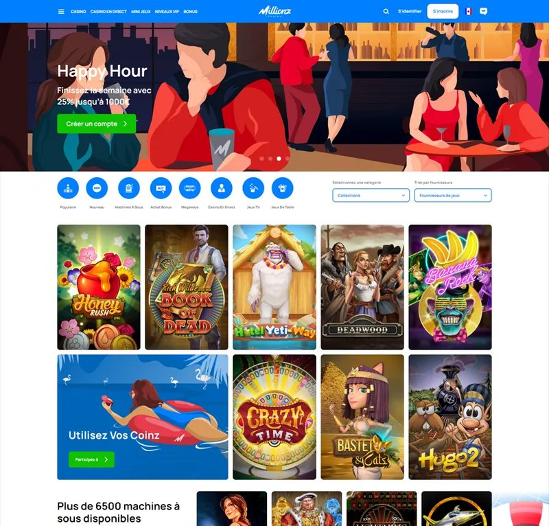 Millionz Casino en ligne : votre connexion gagnante en France